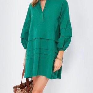 Tuckernuck Palm Green Chelsea Dress